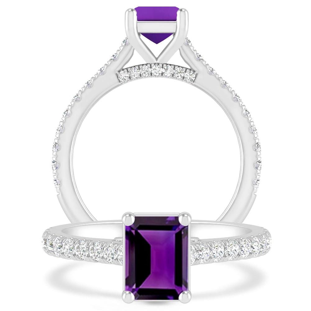 White Gold - Amethyst