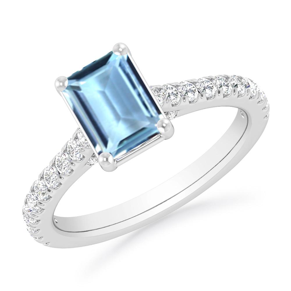 White Gold - Aquamarine