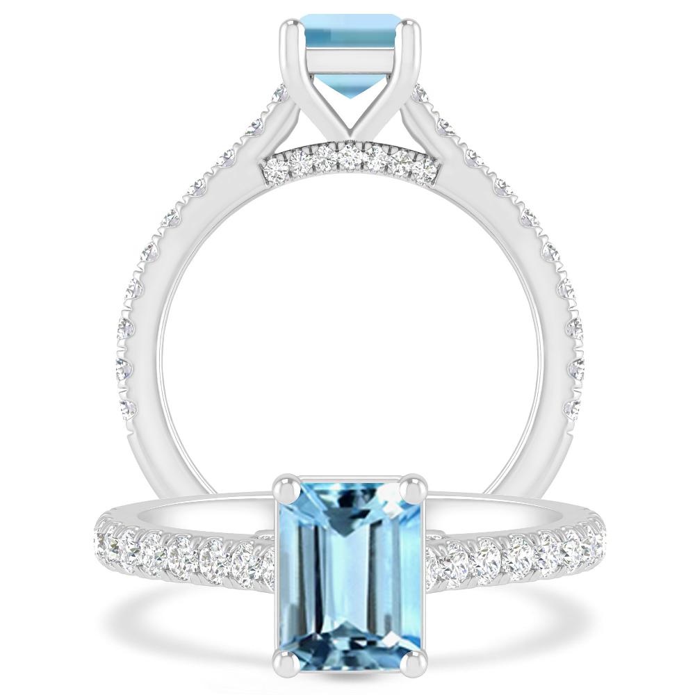 White Gold - Aquamarine