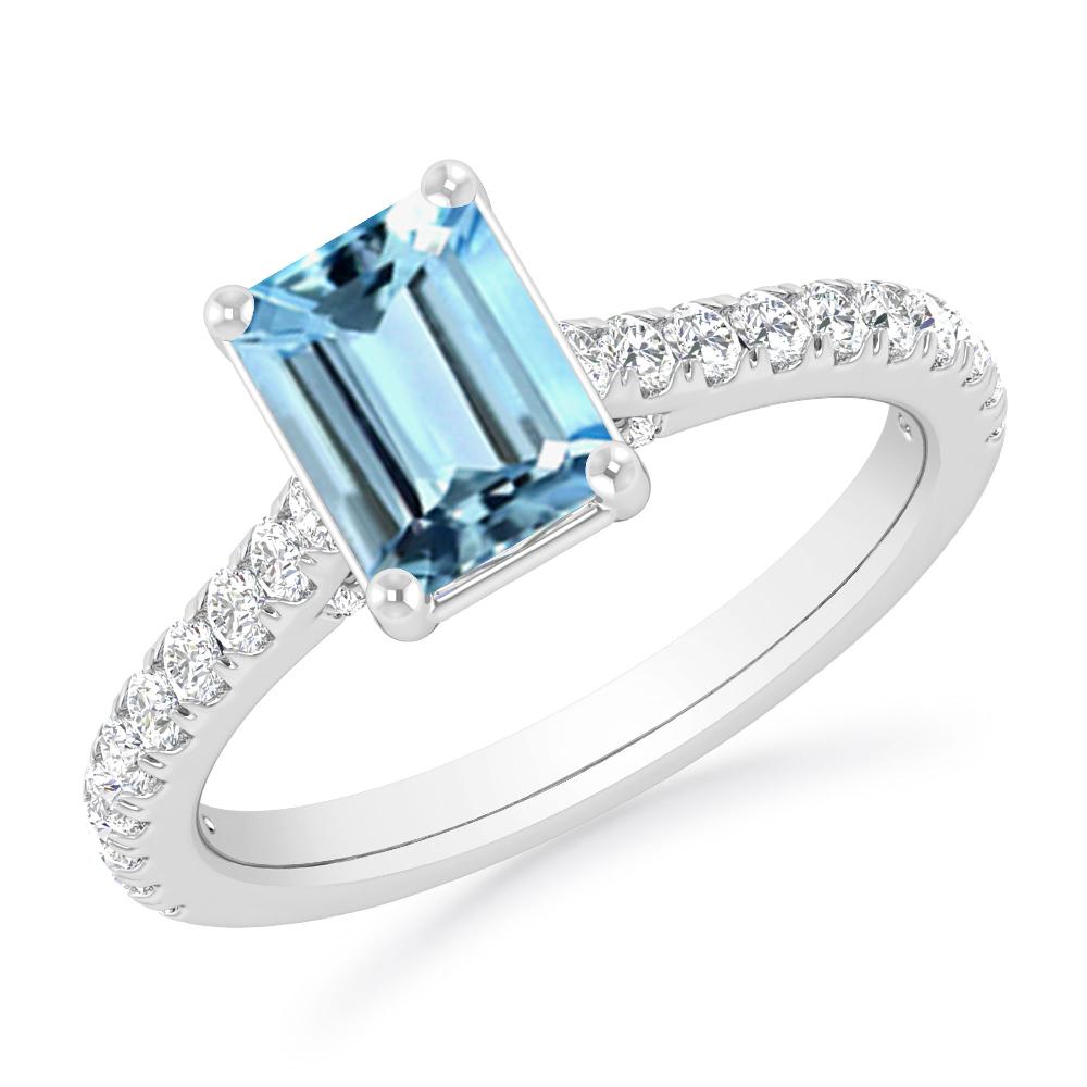 White Gold - Aquamarine