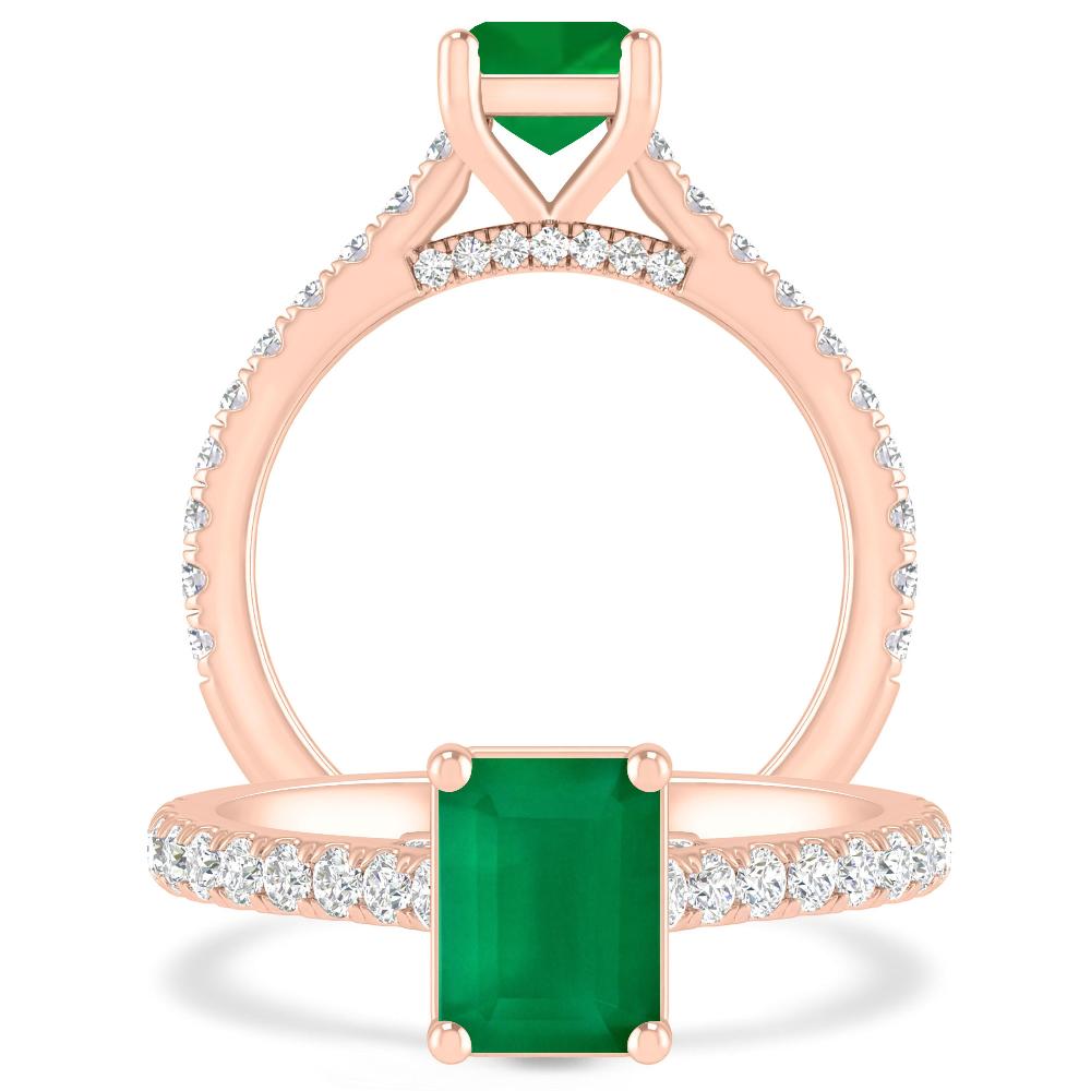 Rose Gold - Emerald