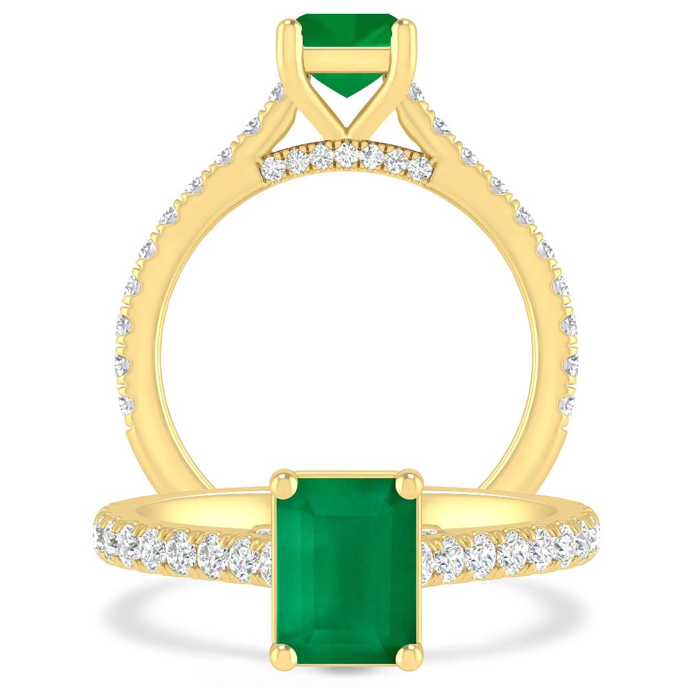 Yellow Gold - Emerald