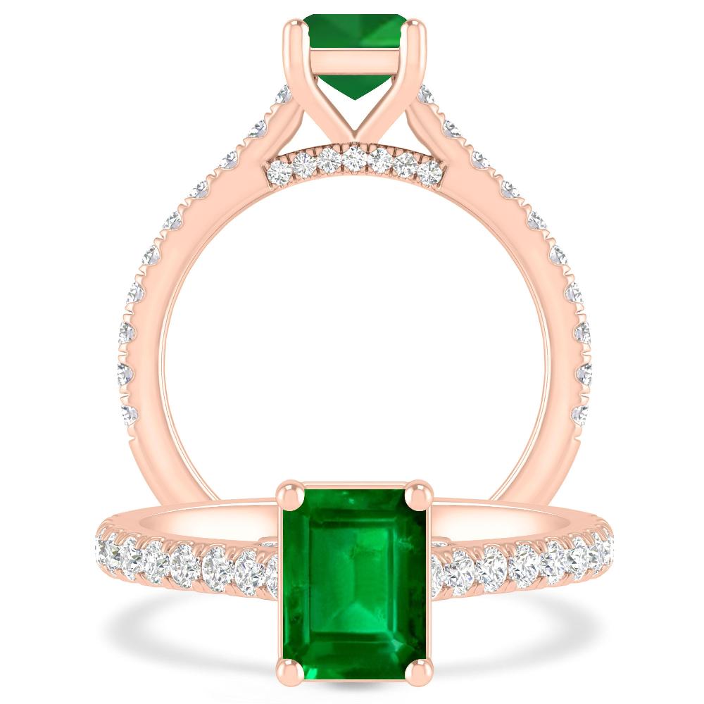 Rose Gold - Emerald