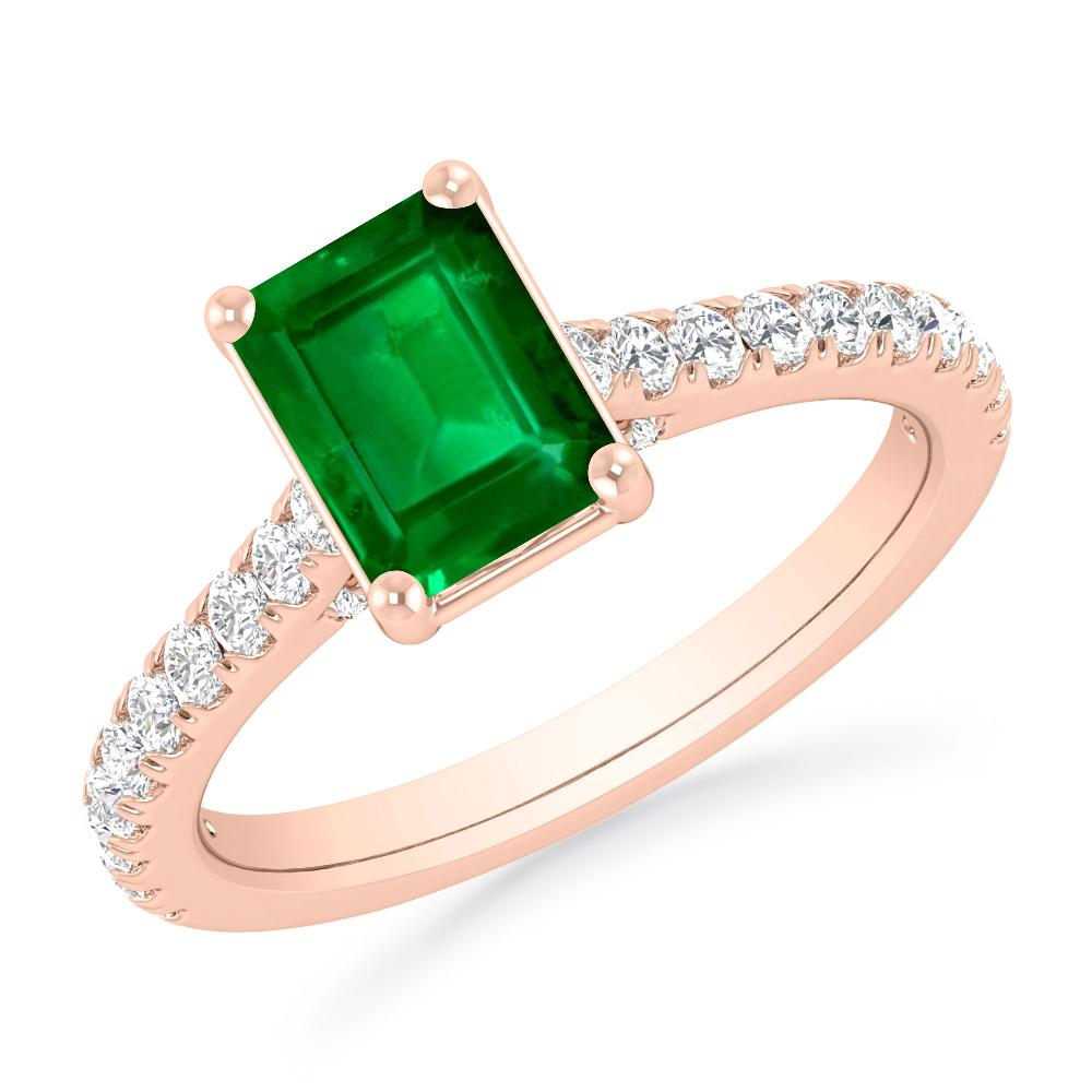 Rose Gold - Emerald