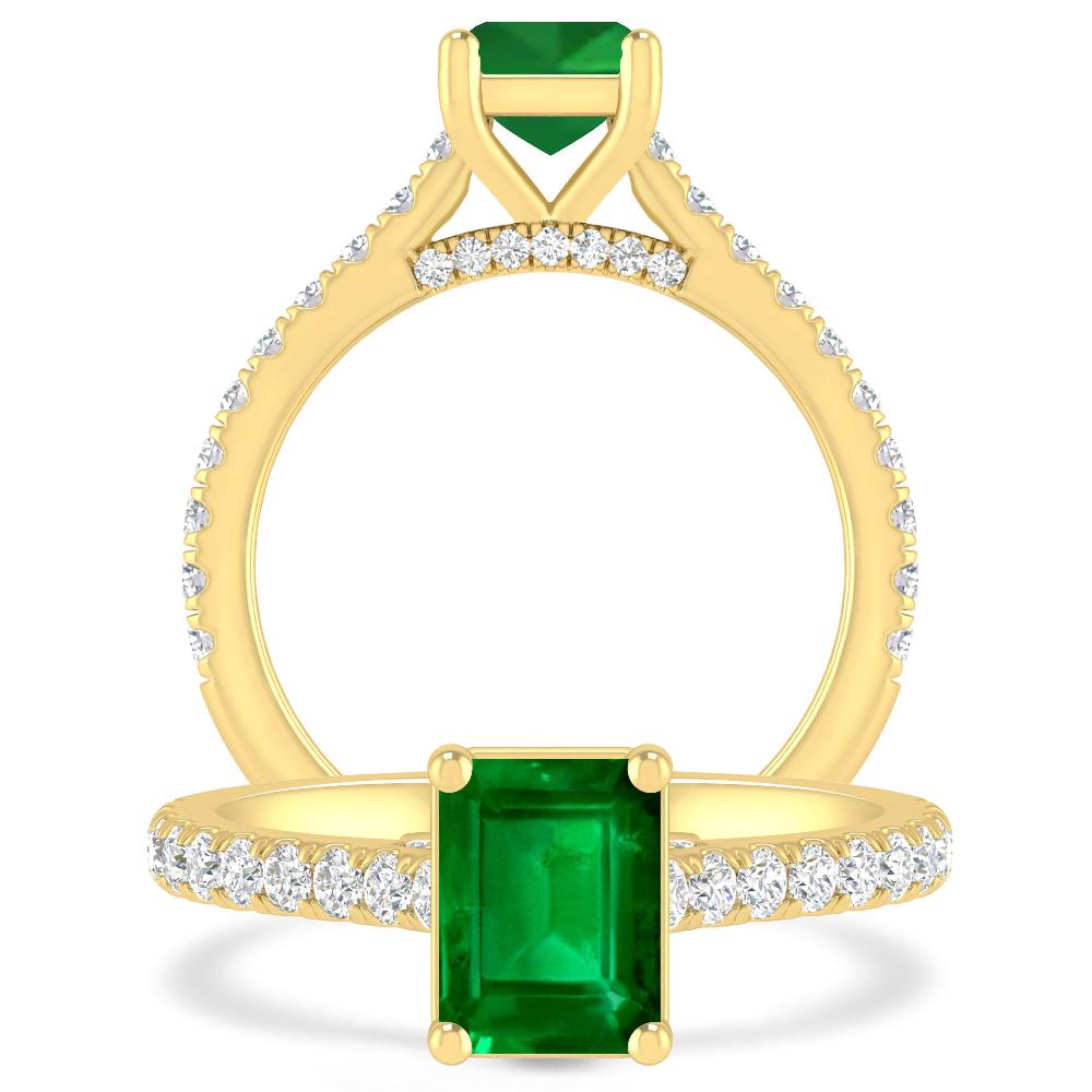 Yellow Gold - Emerald