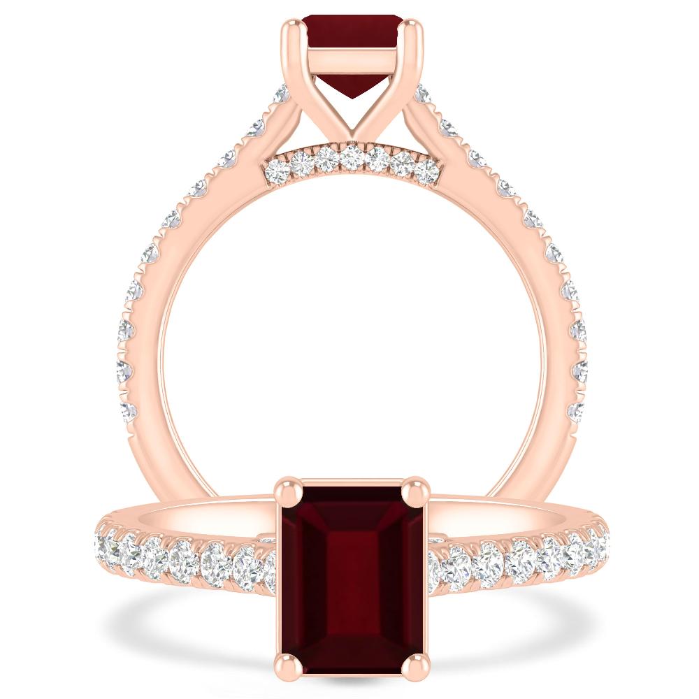 Rose Gold - Garnet