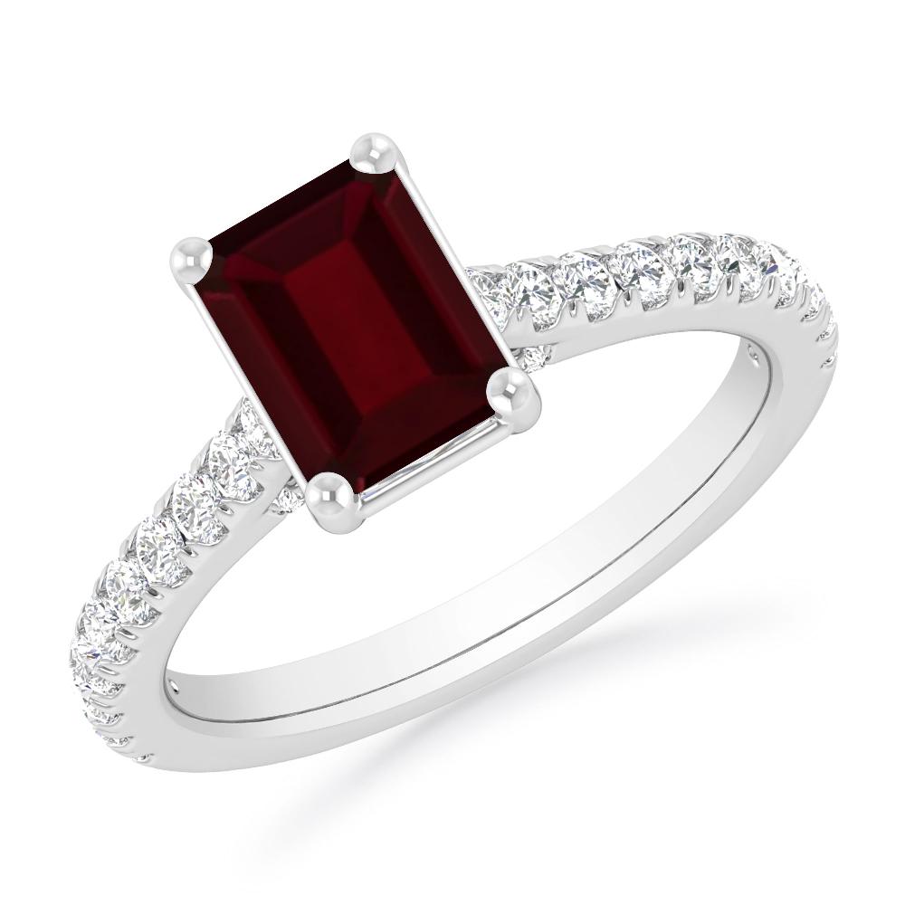 White Gold - Garnet