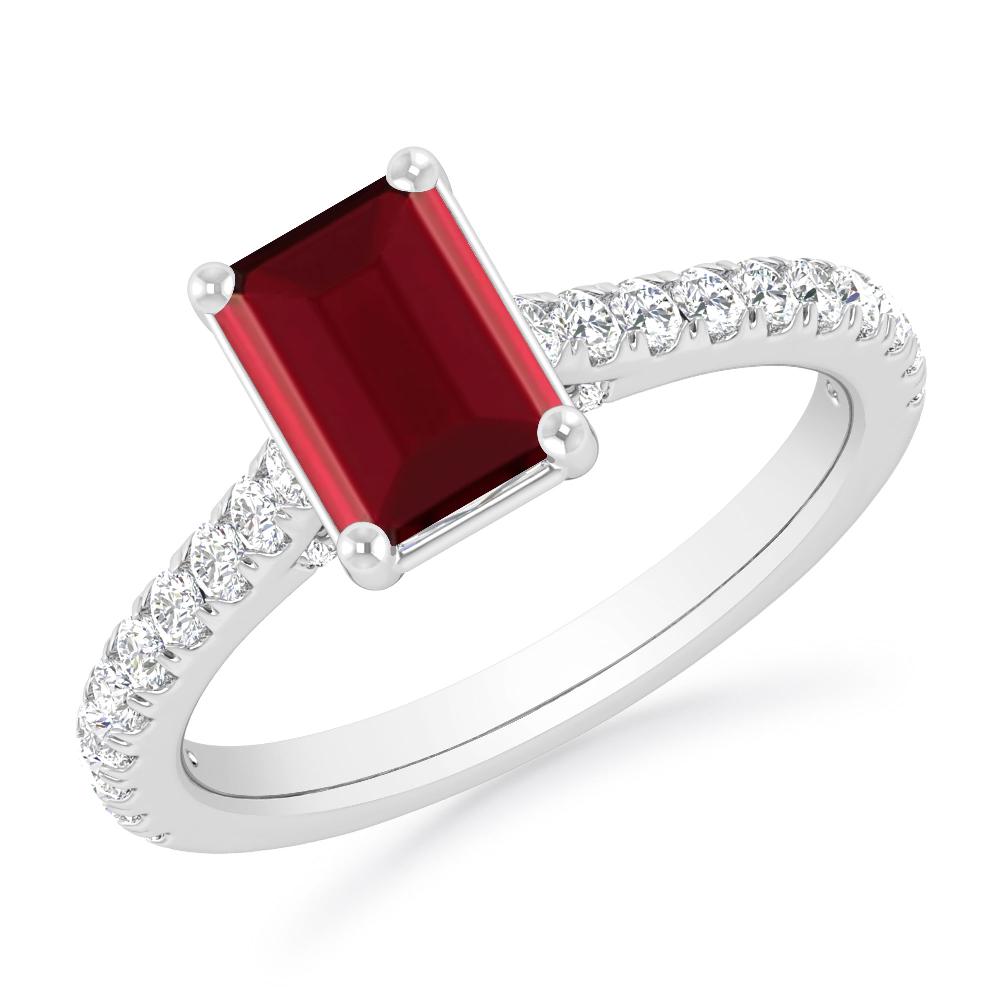 White Gold - Garnet