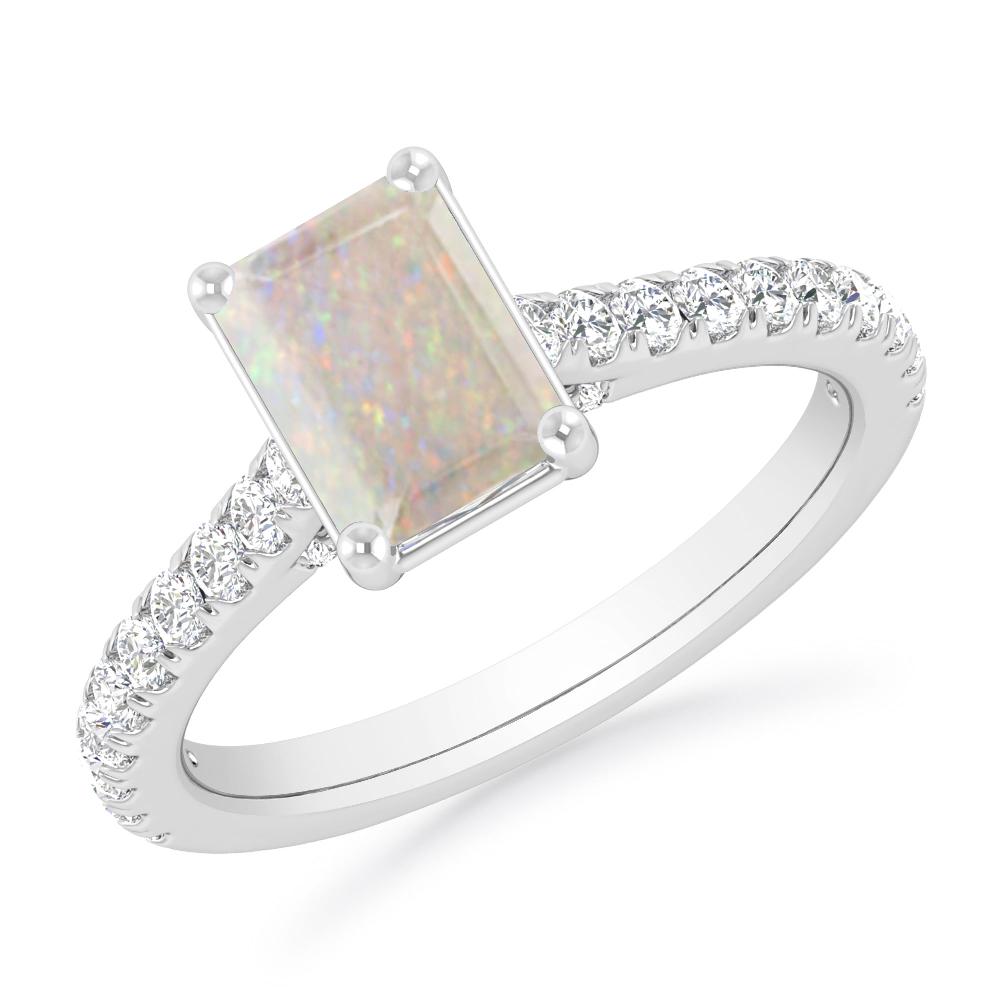 White Gold - Opal