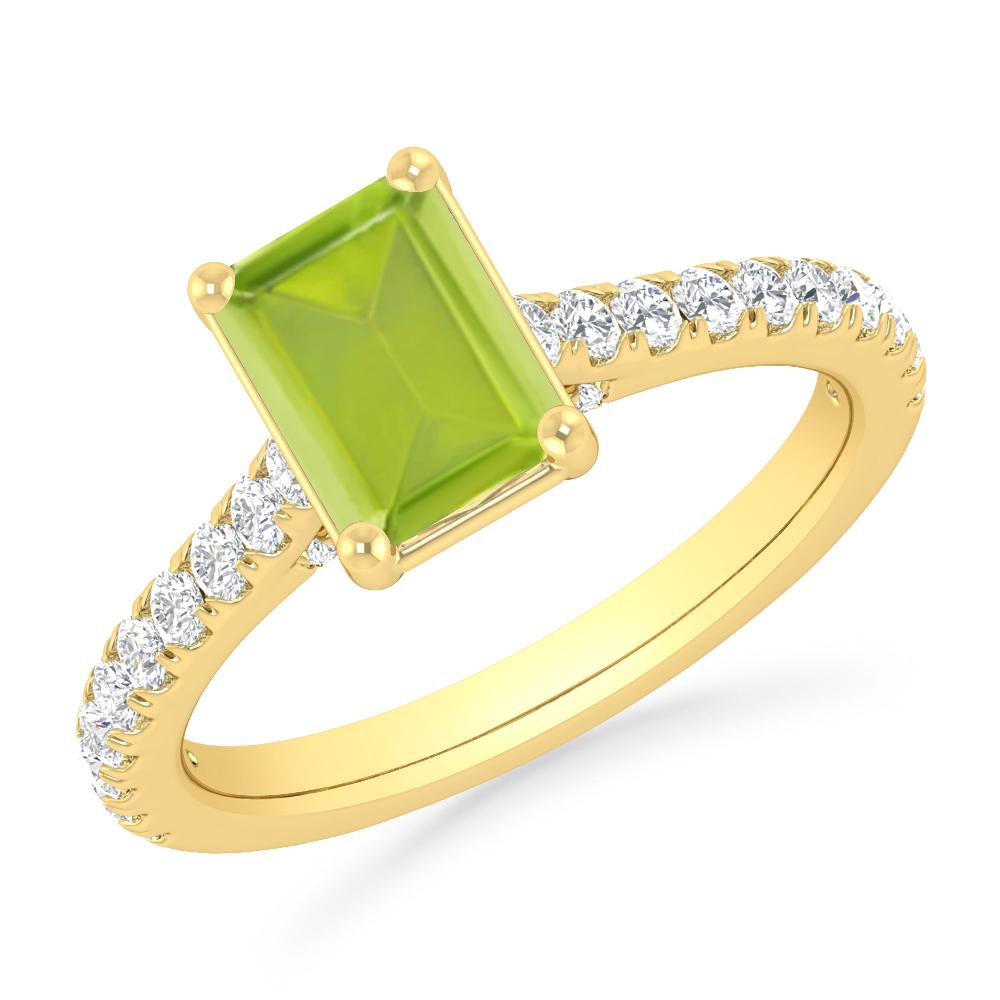 Yellow Gold - Peridot