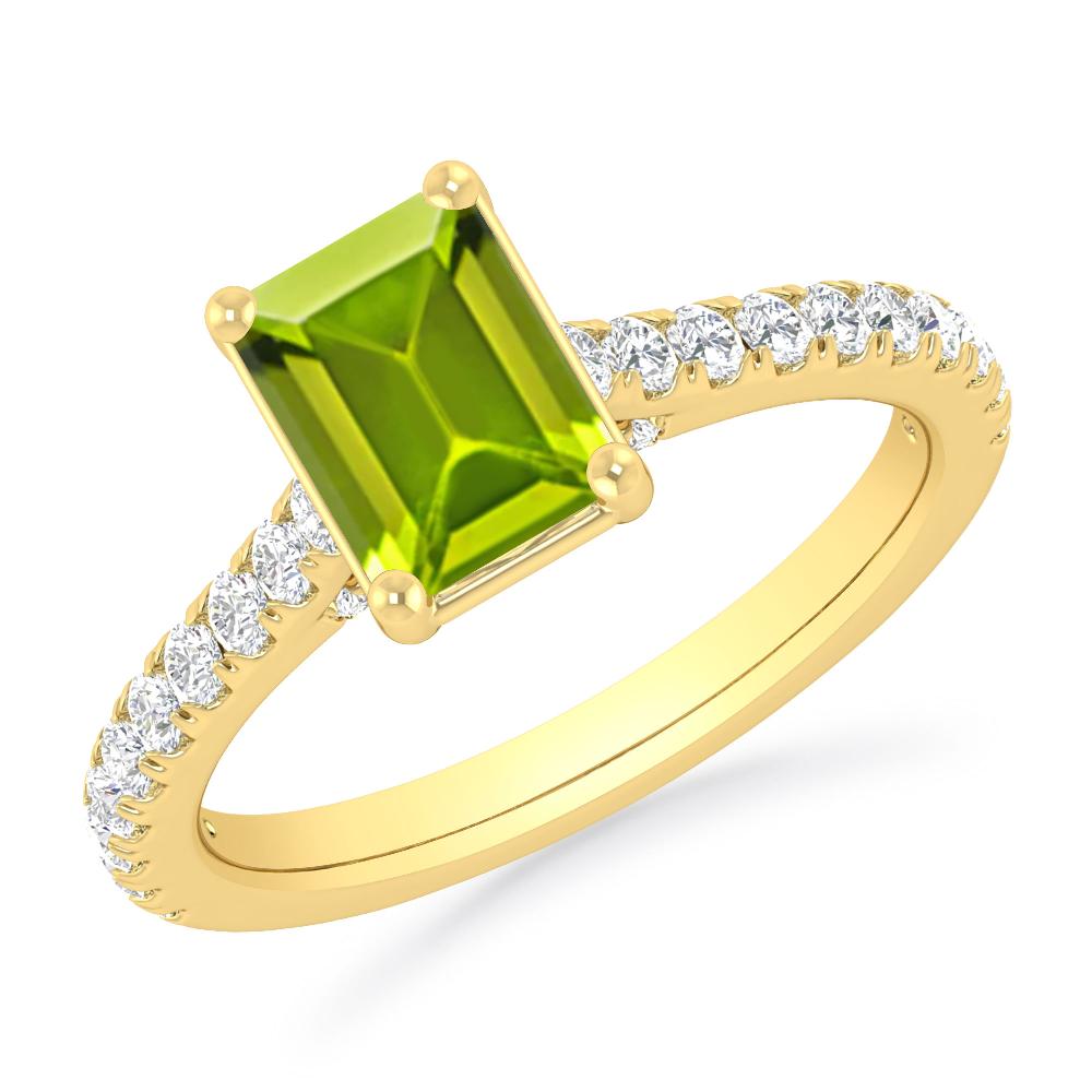 Yellow Gold - Peridot