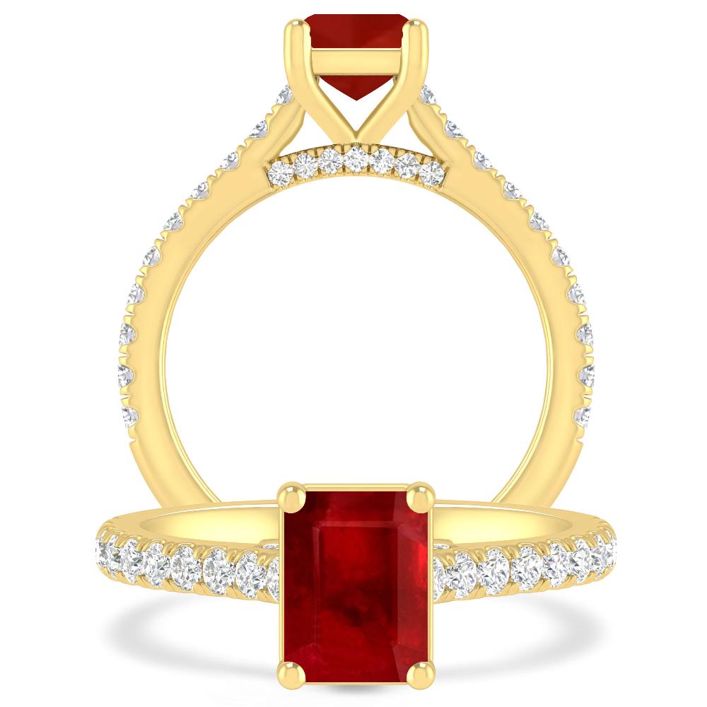 Yellow Gold - Ruby