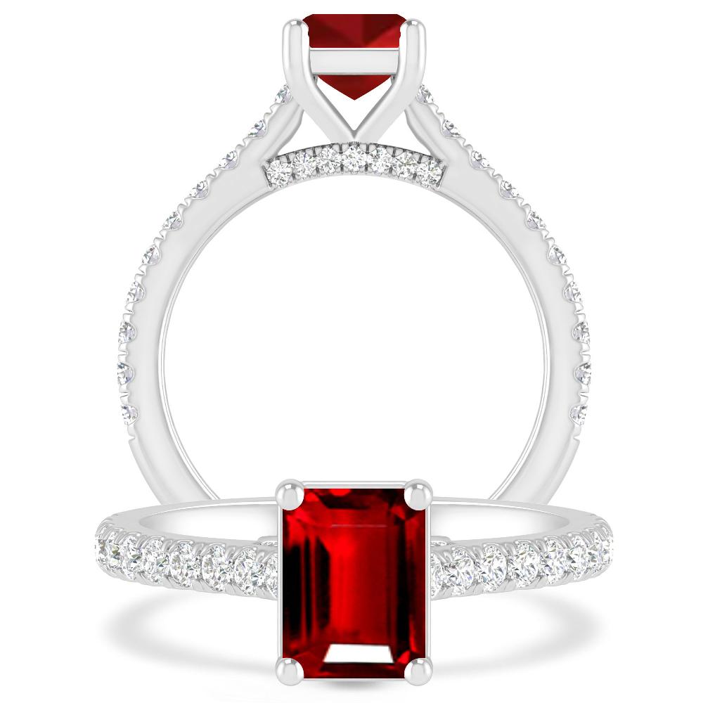 White Gold - Ruby