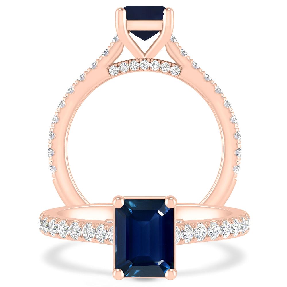 Rose Gold - Sapphire