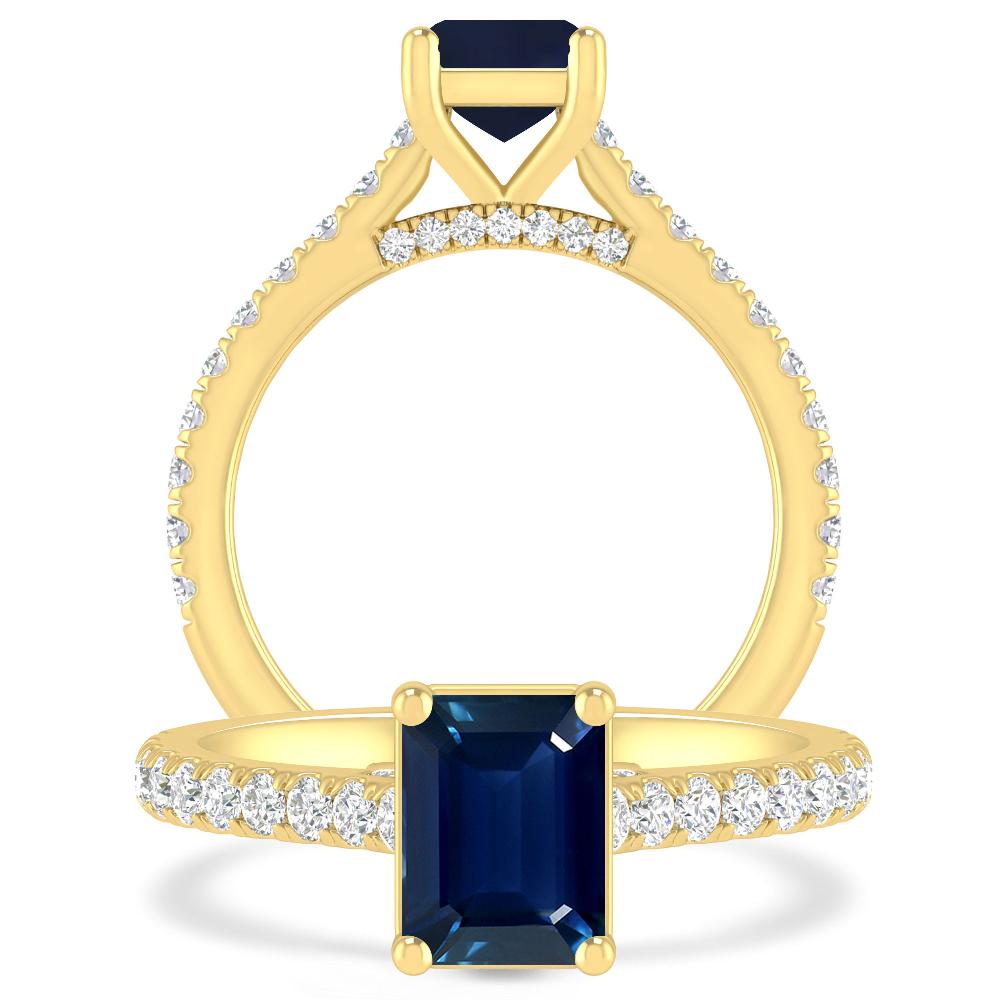 Yellow Gold - Sapphire