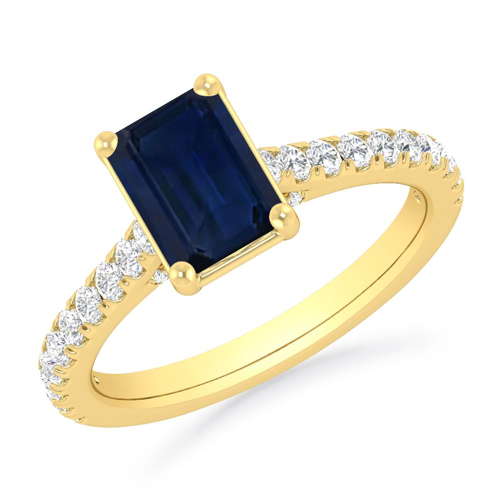 Yellow Gold - Sapphire