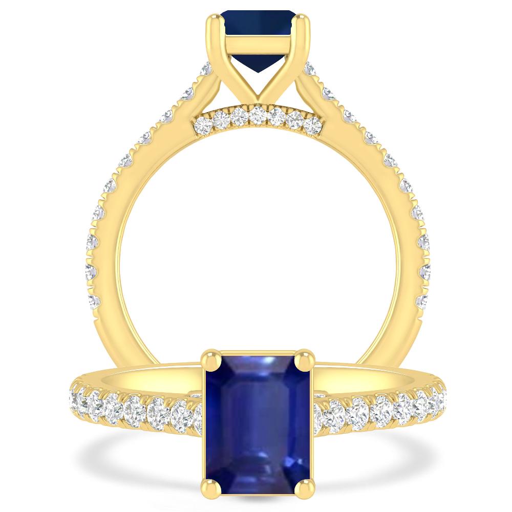 Yellow Gold - Sapphire