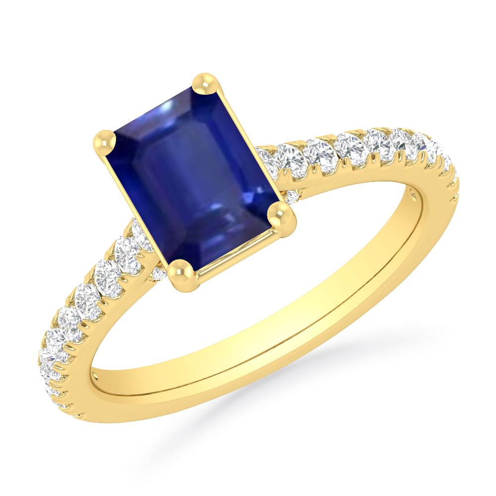 Yellow Gold - Sapphire