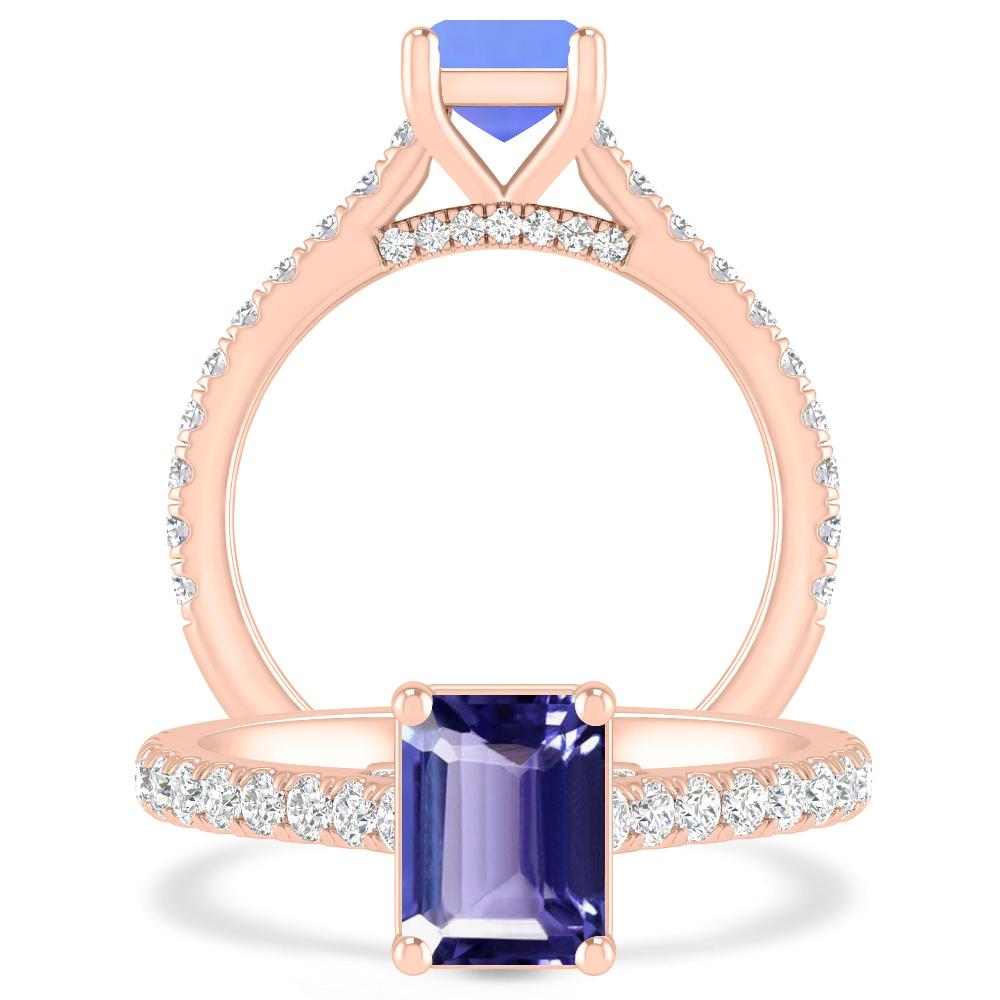 Rose Gold - Tanzanite