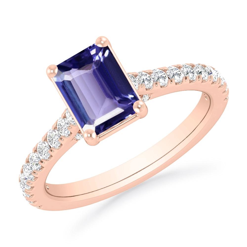 Rose Gold - Tanzanite