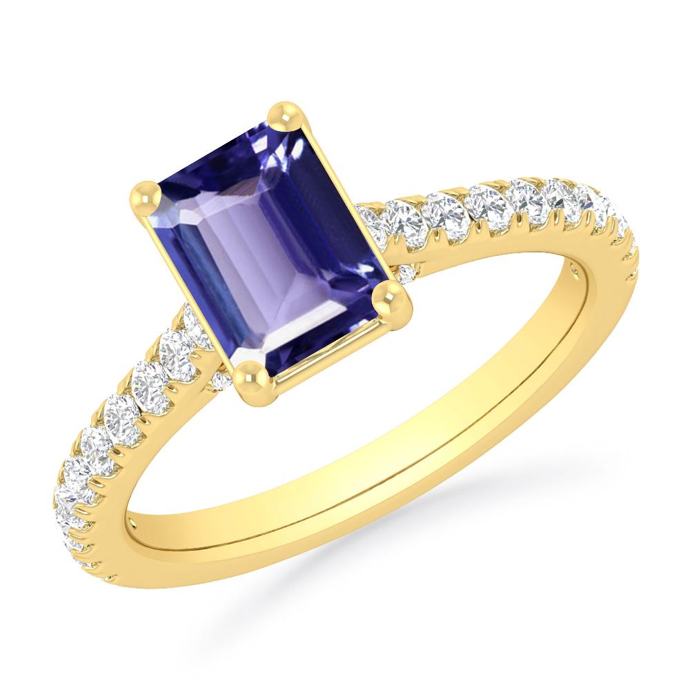 Yellow Gold - Tanzanite