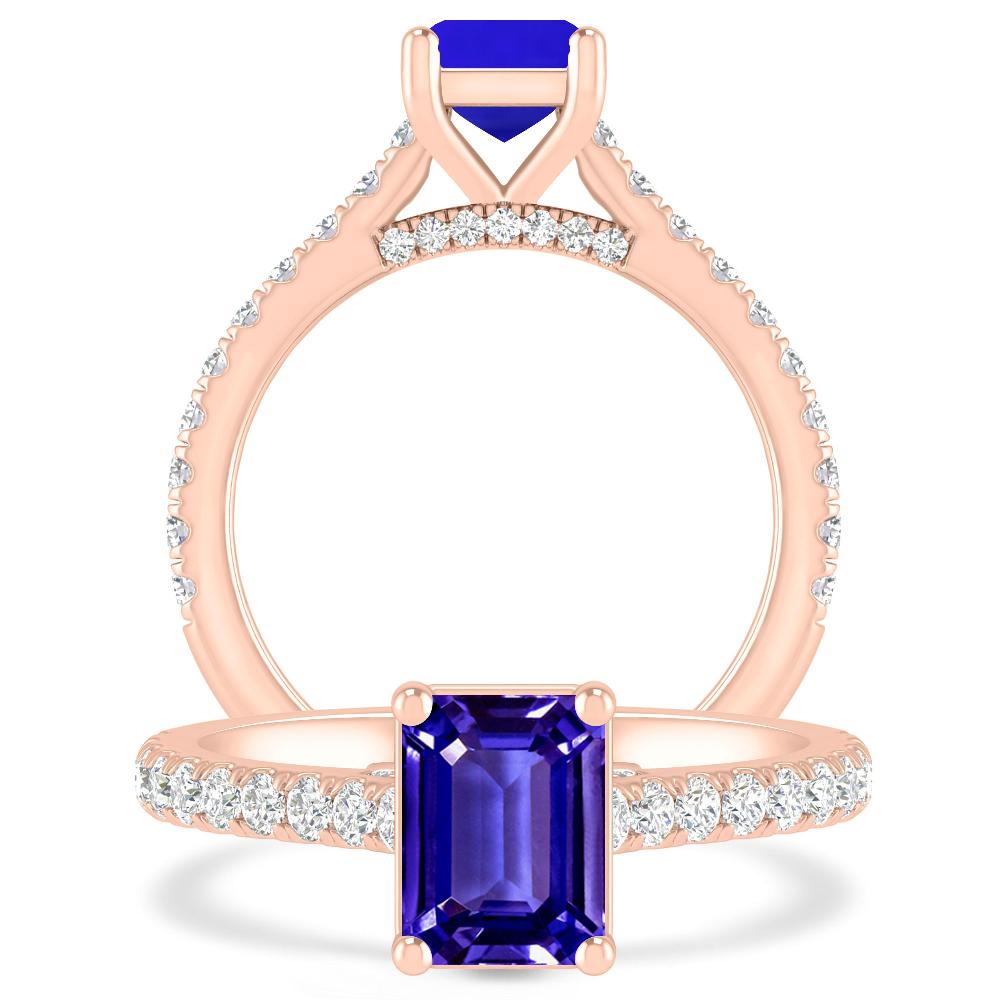 Rose Gold - Tanzanite