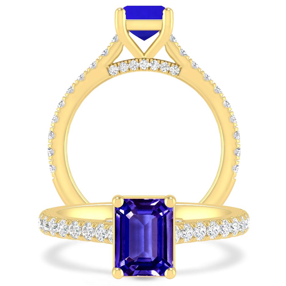 Yellow Gold - Tanzanite