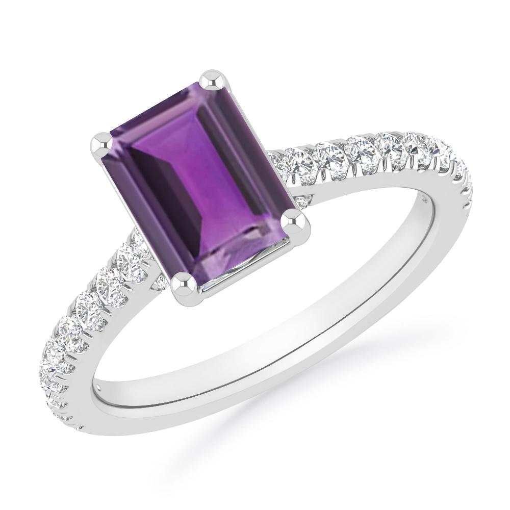 White Gold - Amethyst