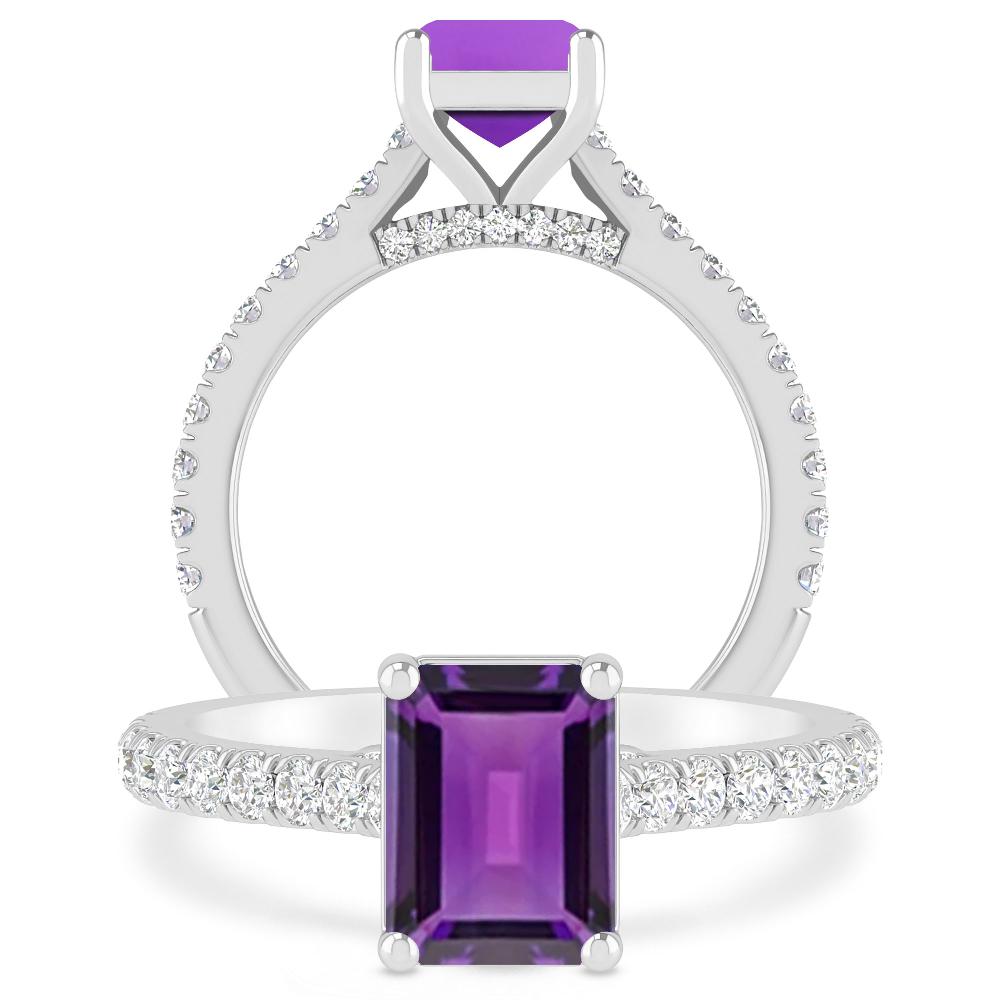 White Gold - Amethyst