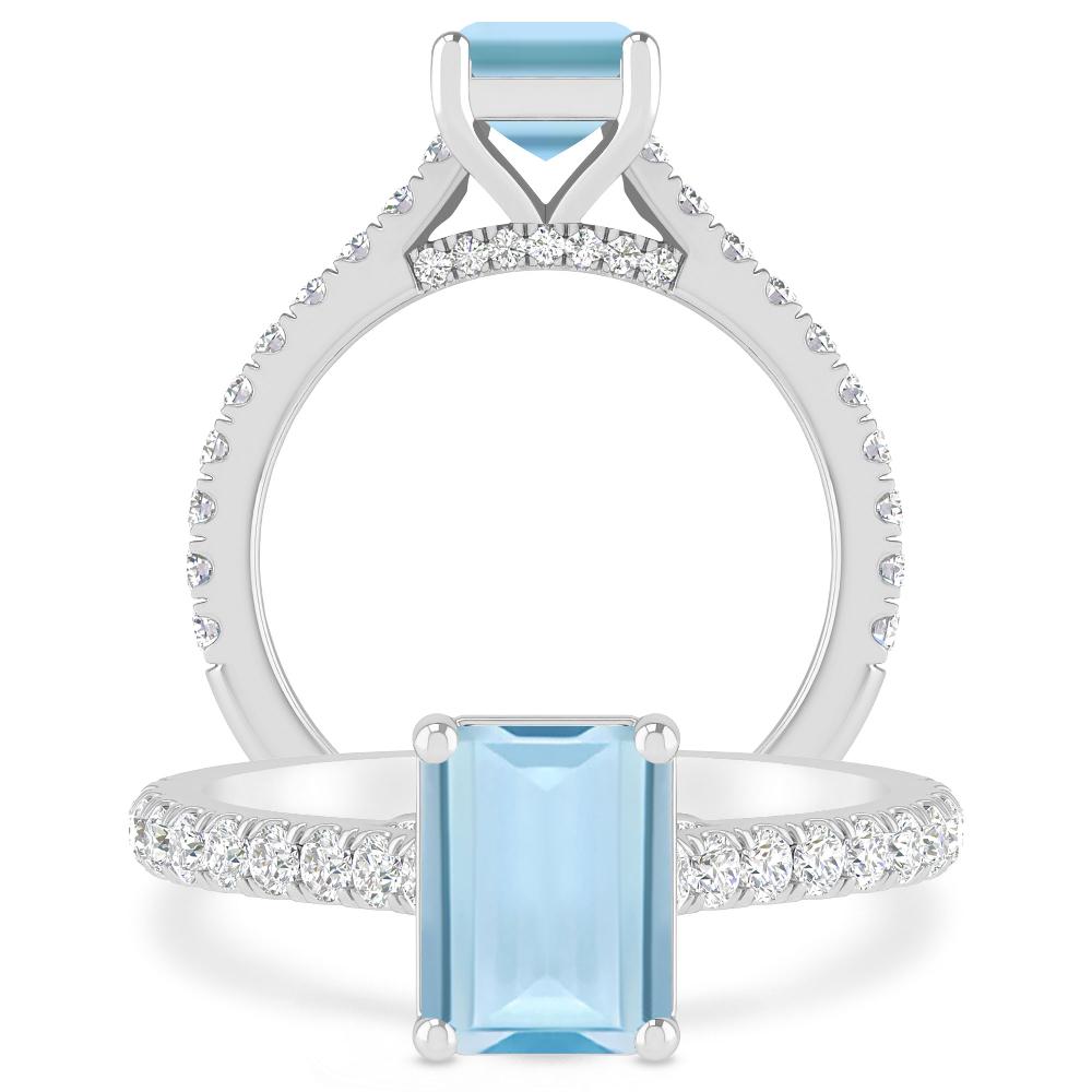 White Gold - Aquamarine