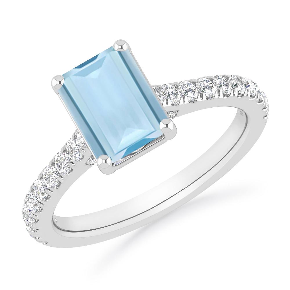White Gold - Aquamarine