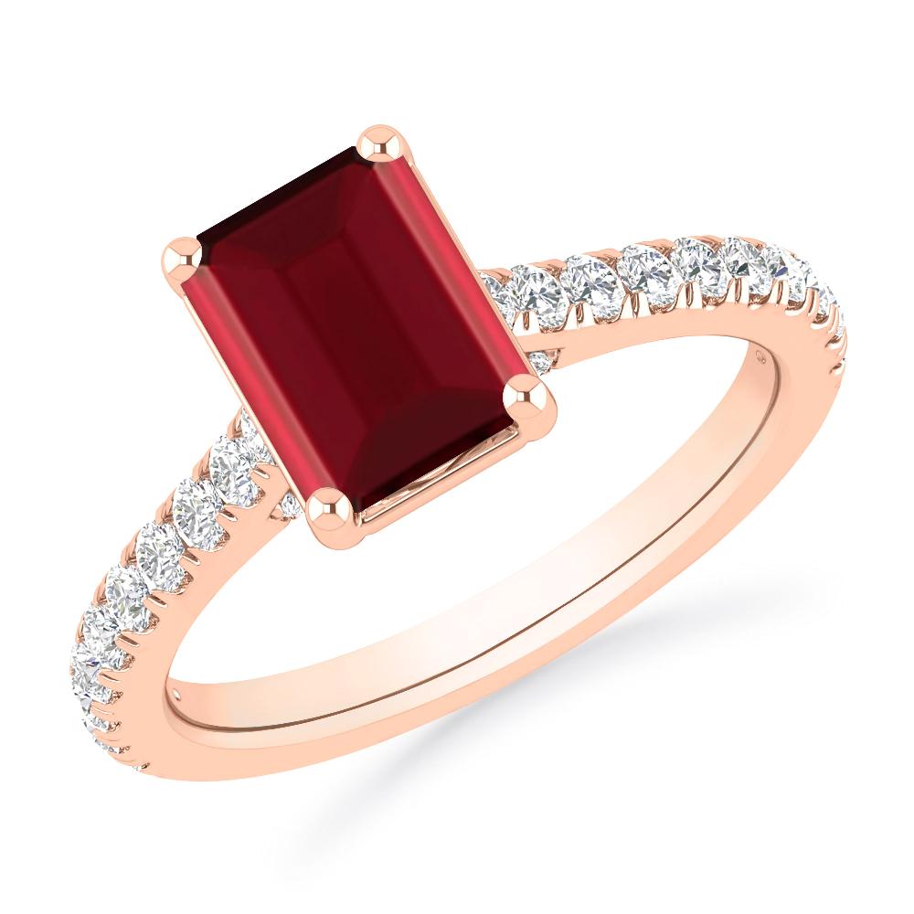 Rose Gold - Garnet