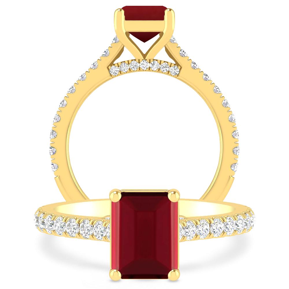 Yellow Gold - Garnet