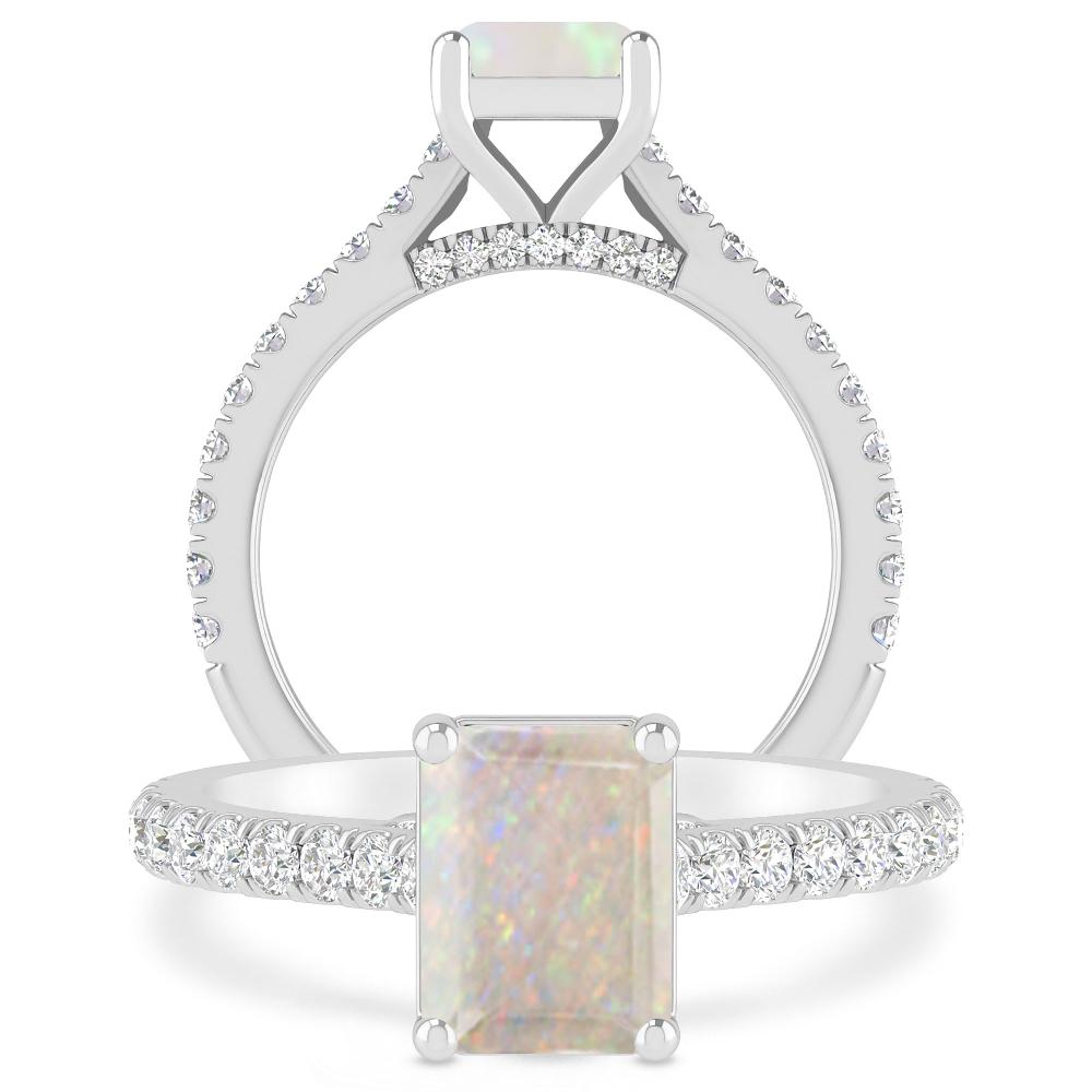 White Gold - Opal