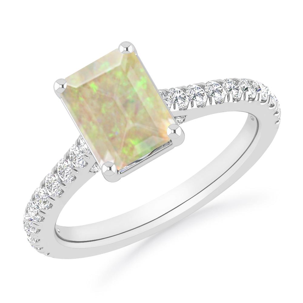 White Gold - Opal