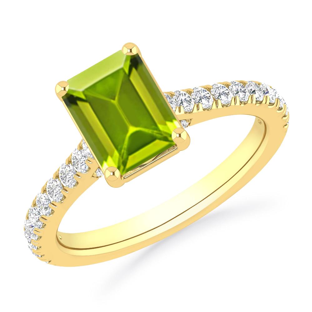 Yellow Gold - Peridot