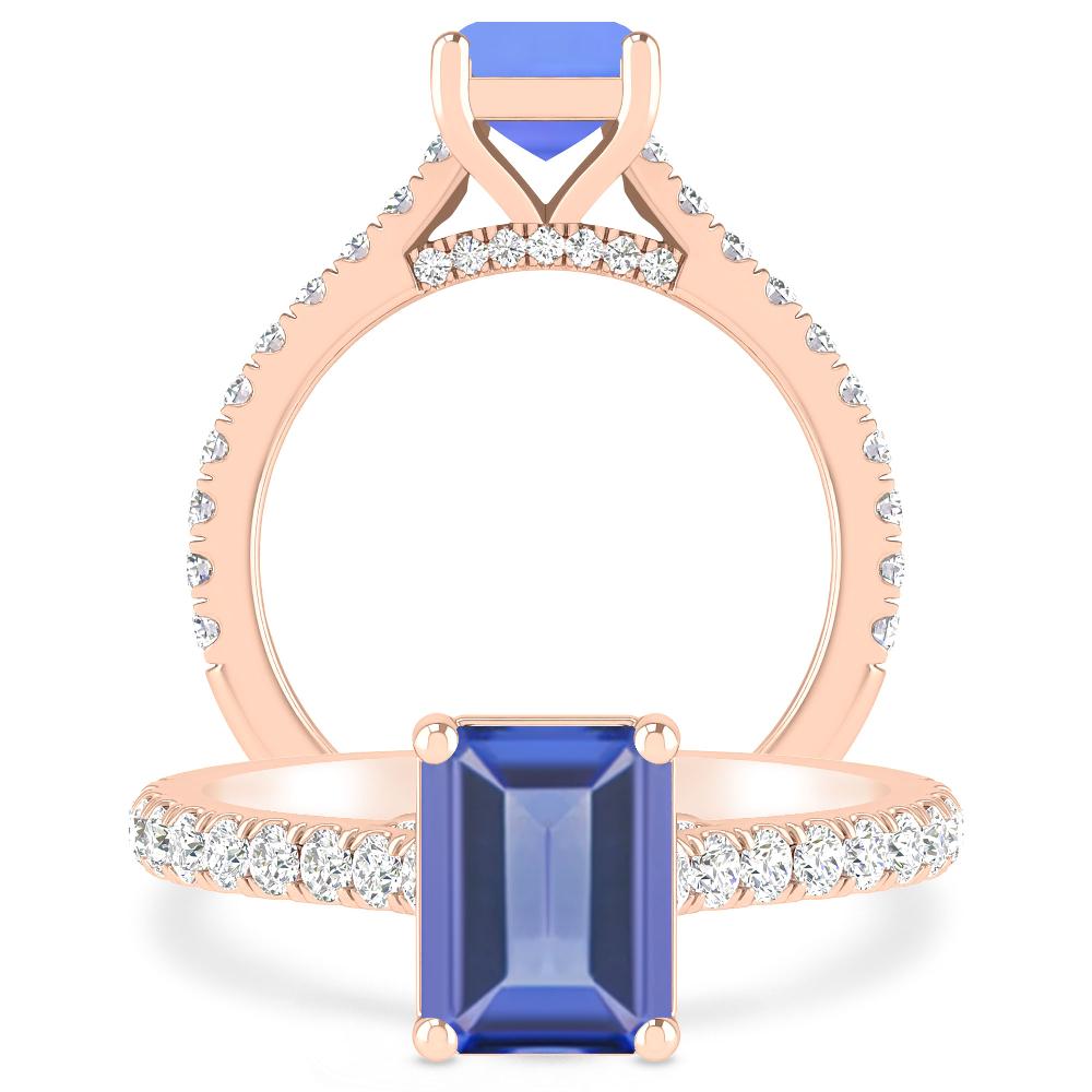 Rose Gold - Tanzanite
