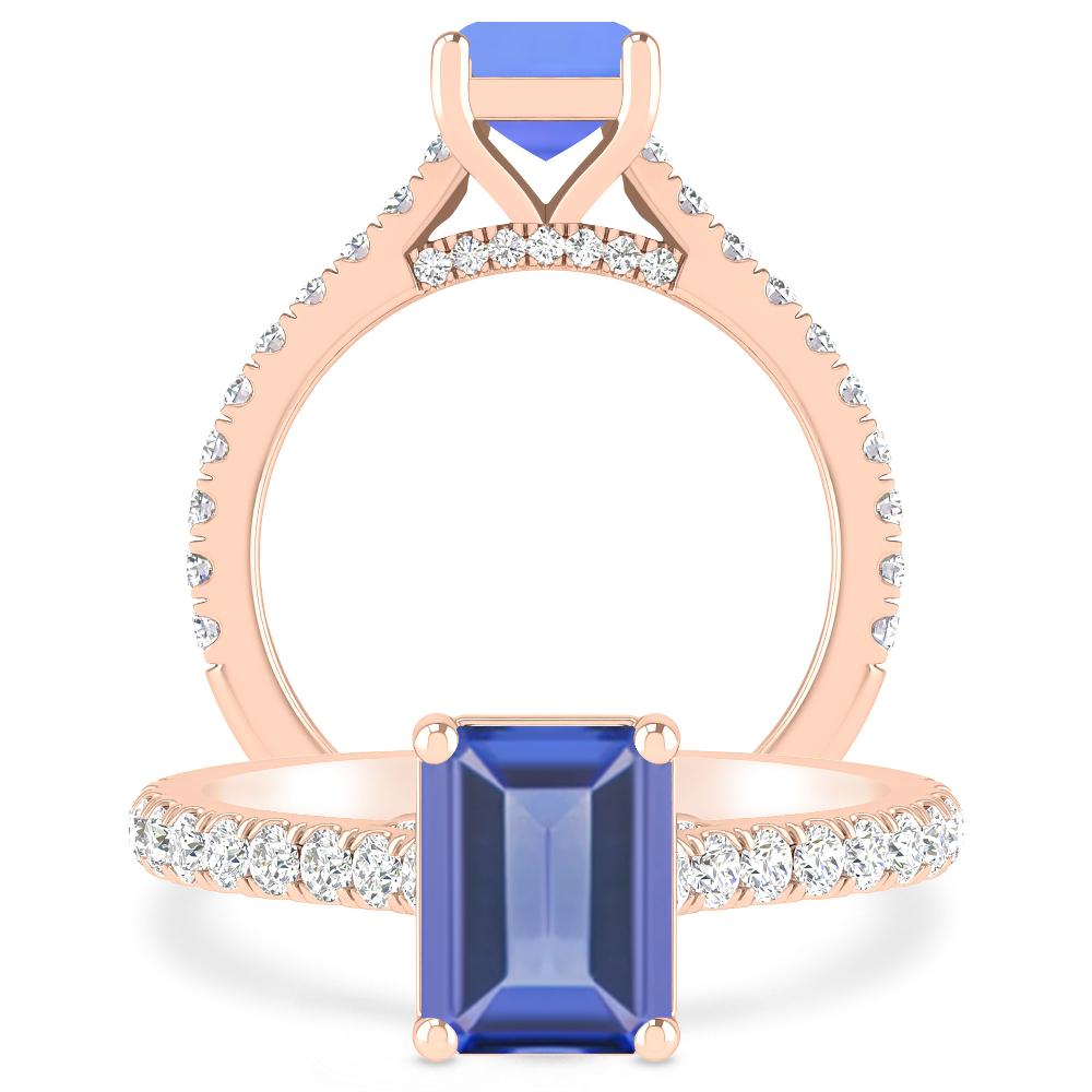 Rose Gold - Tanzanite