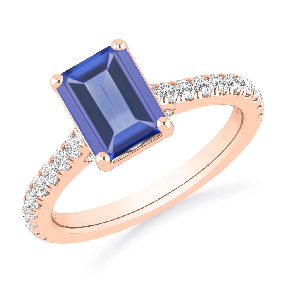 Rose Gold - Tanzanite