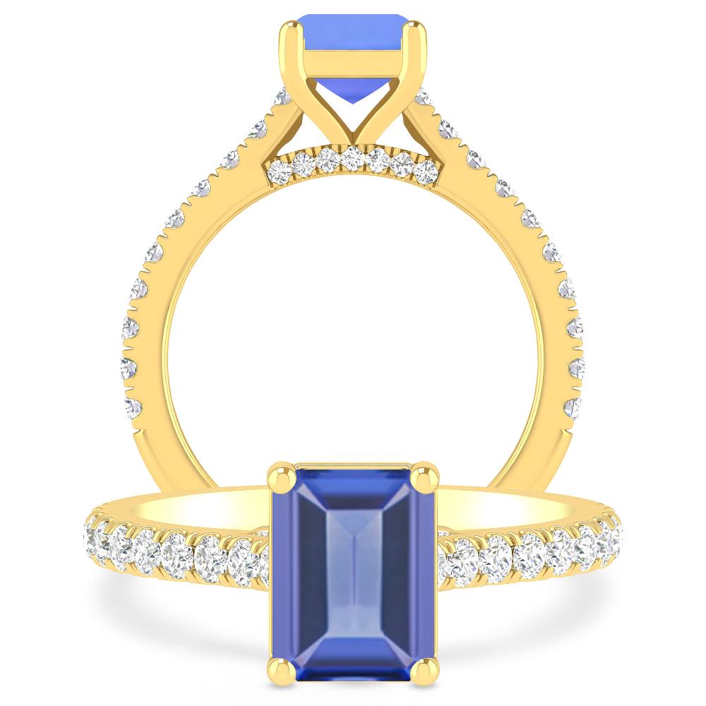 Yellow Gold - Tanzanite