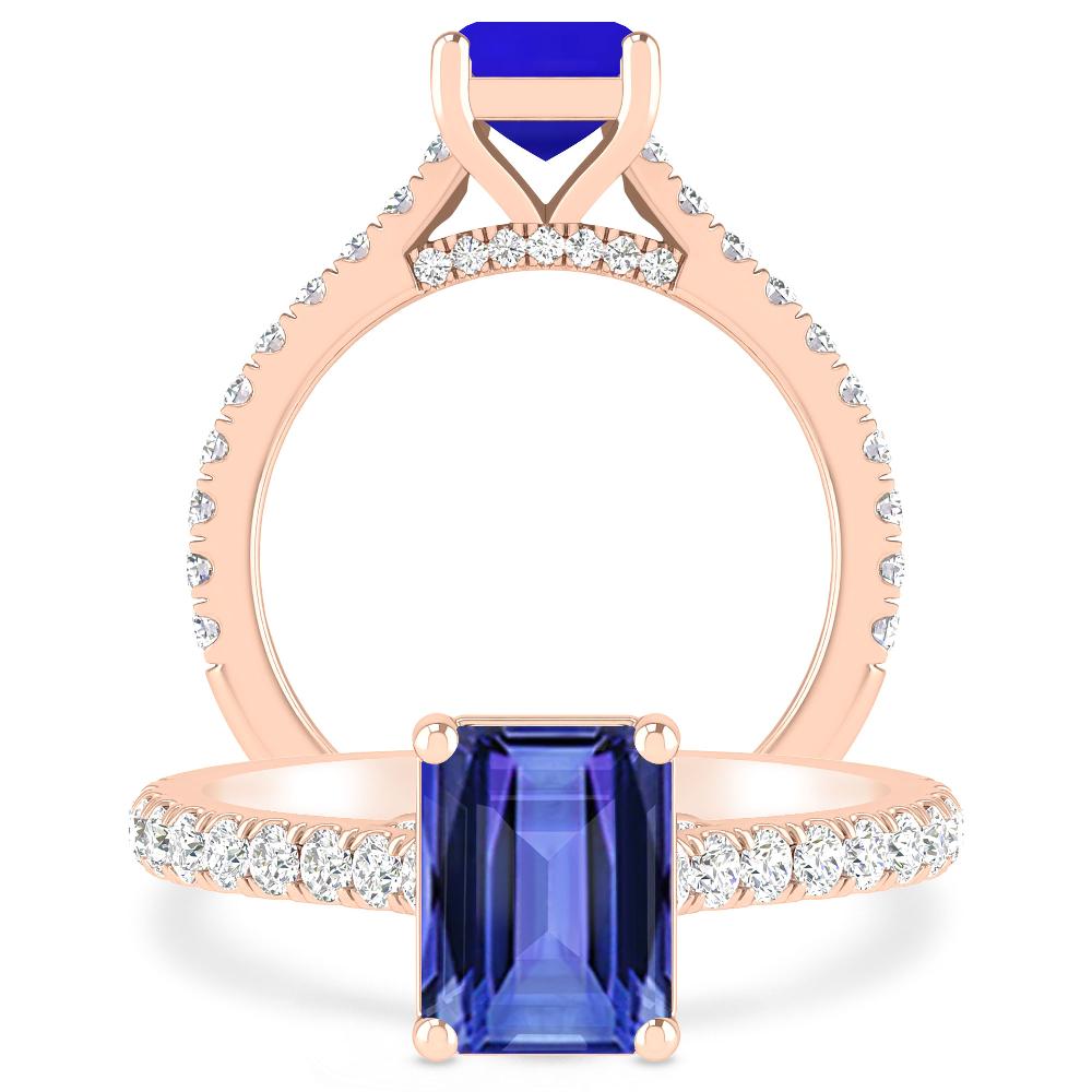 Rose Gold - Tanzanite