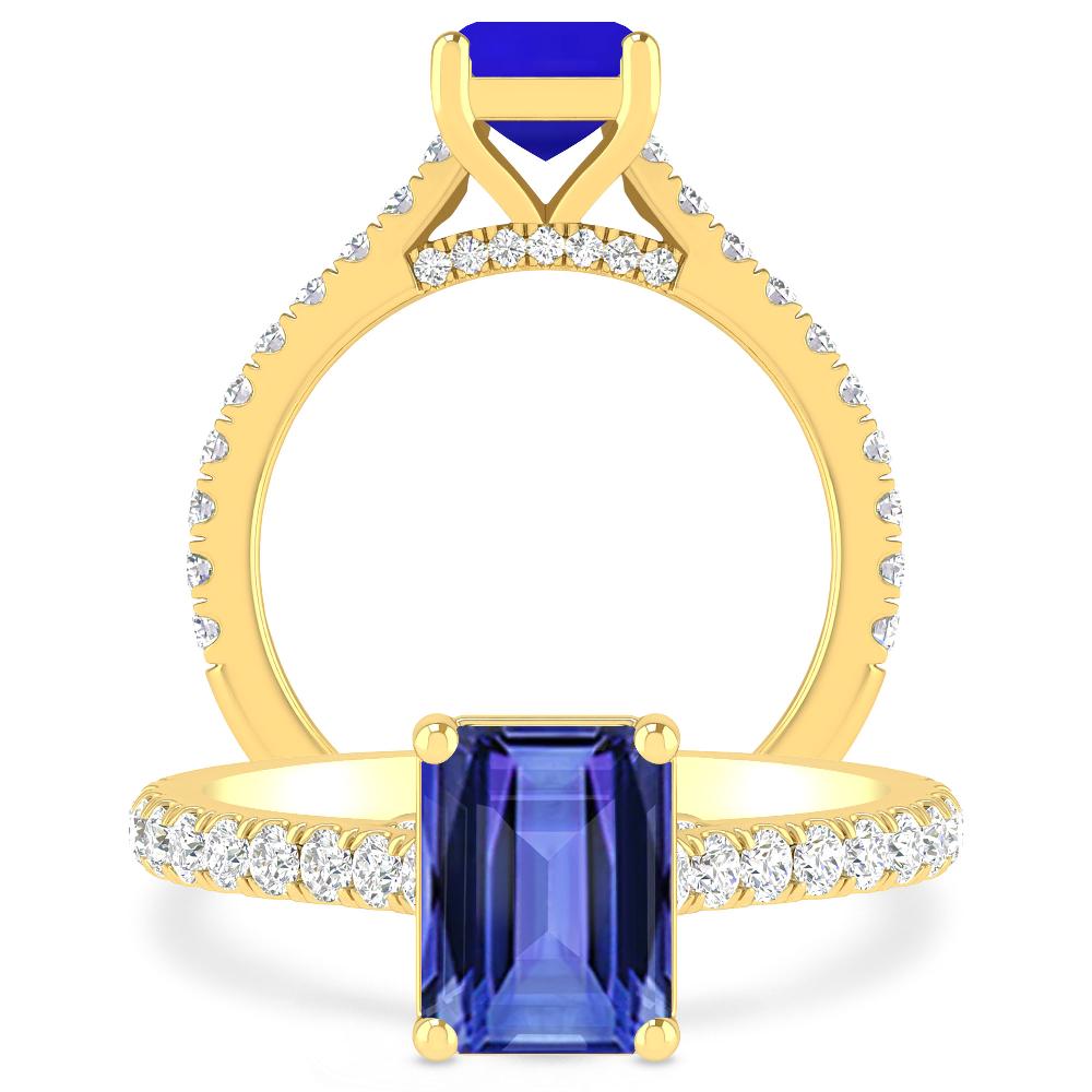 Yellow Gold - Tanzanite