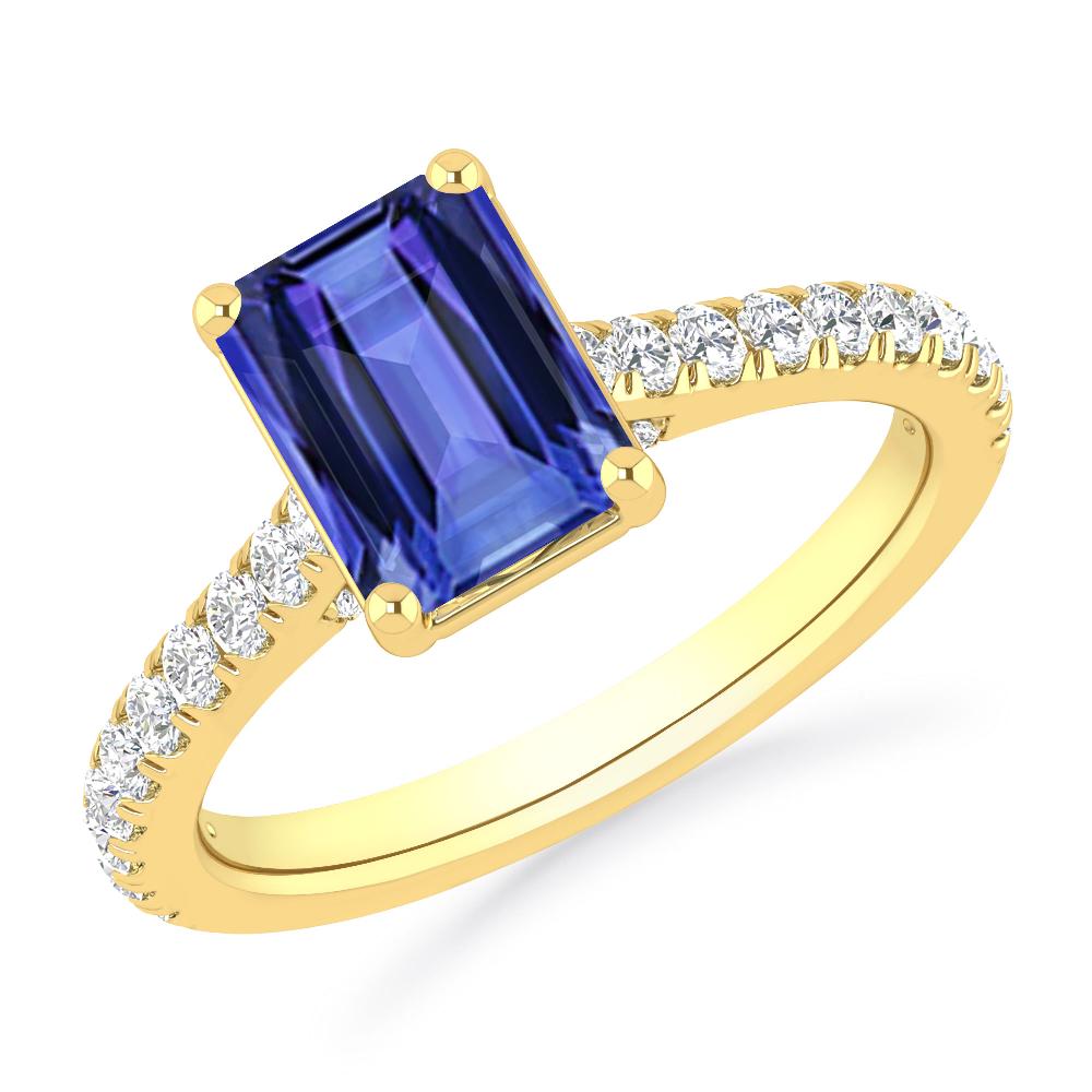 Yellow Gold - Tanzanite