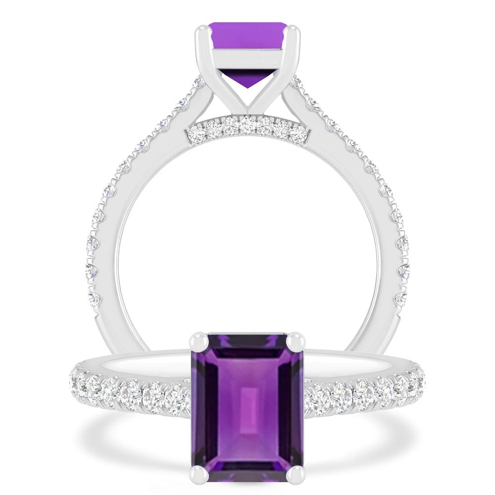 White Gold - Amethyst