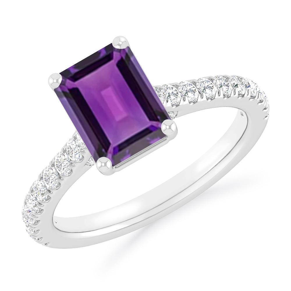 White Gold - Amethyst