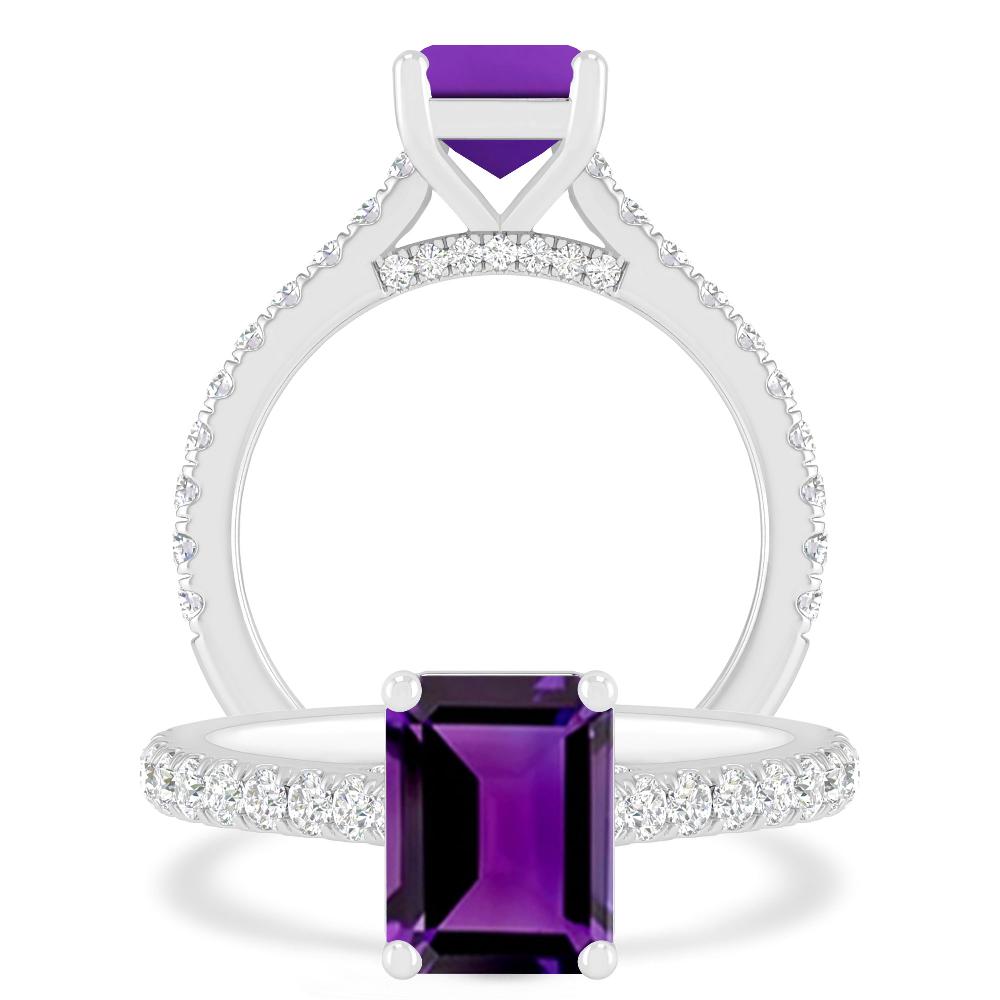 White Gold - Amethyst