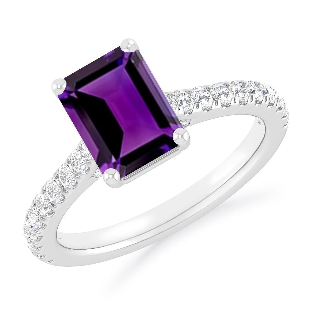 White Gold - Amethyst