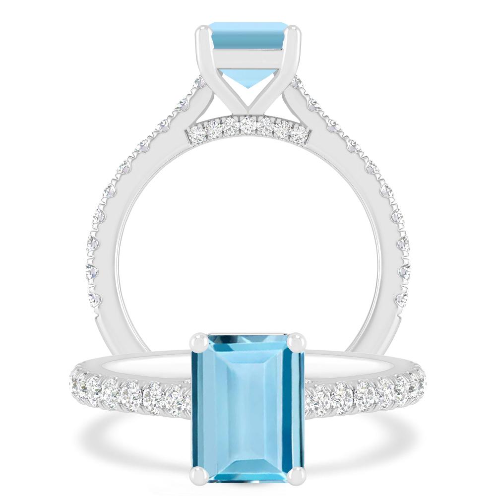 White Gold - Aquamarine