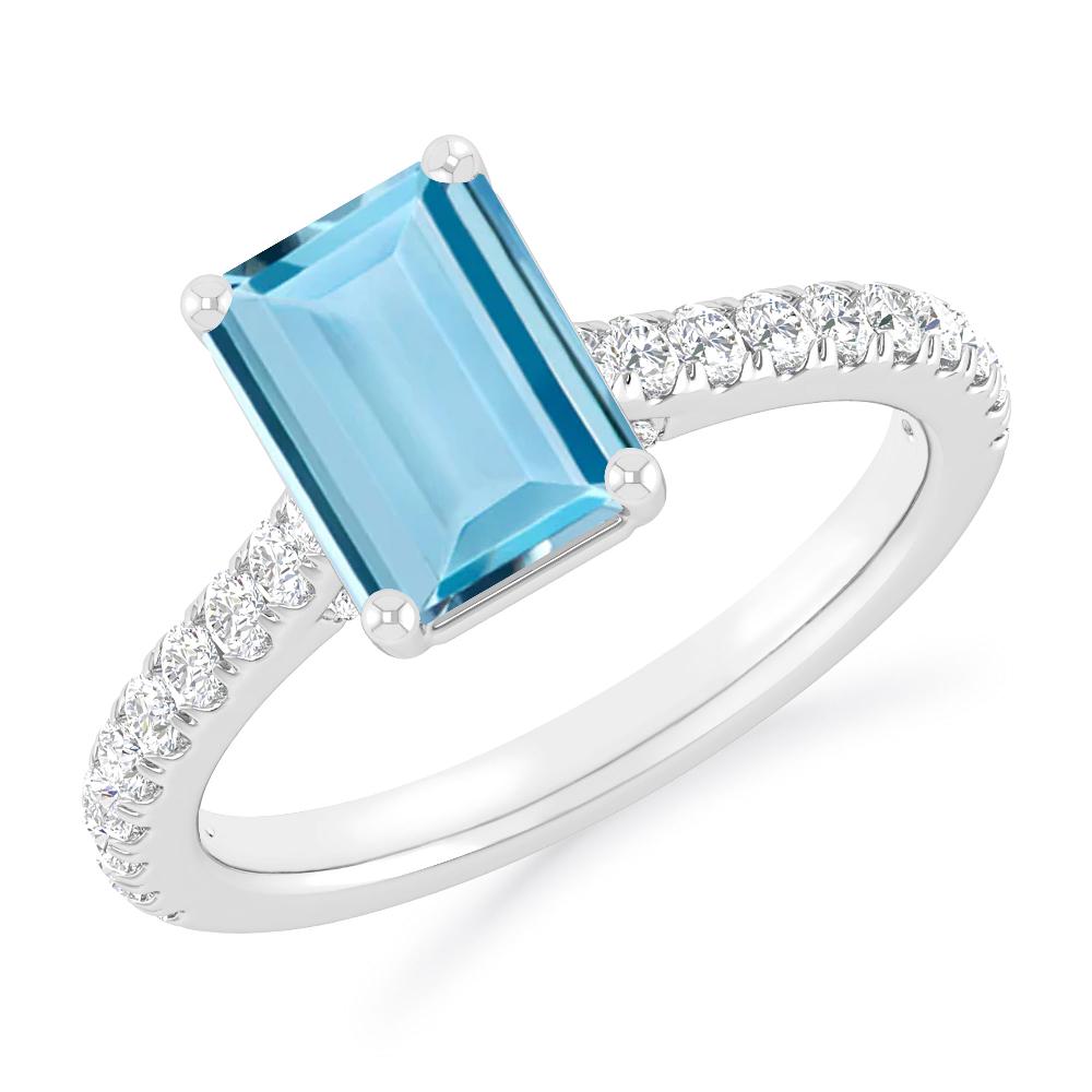 White Gold - Aquamarine