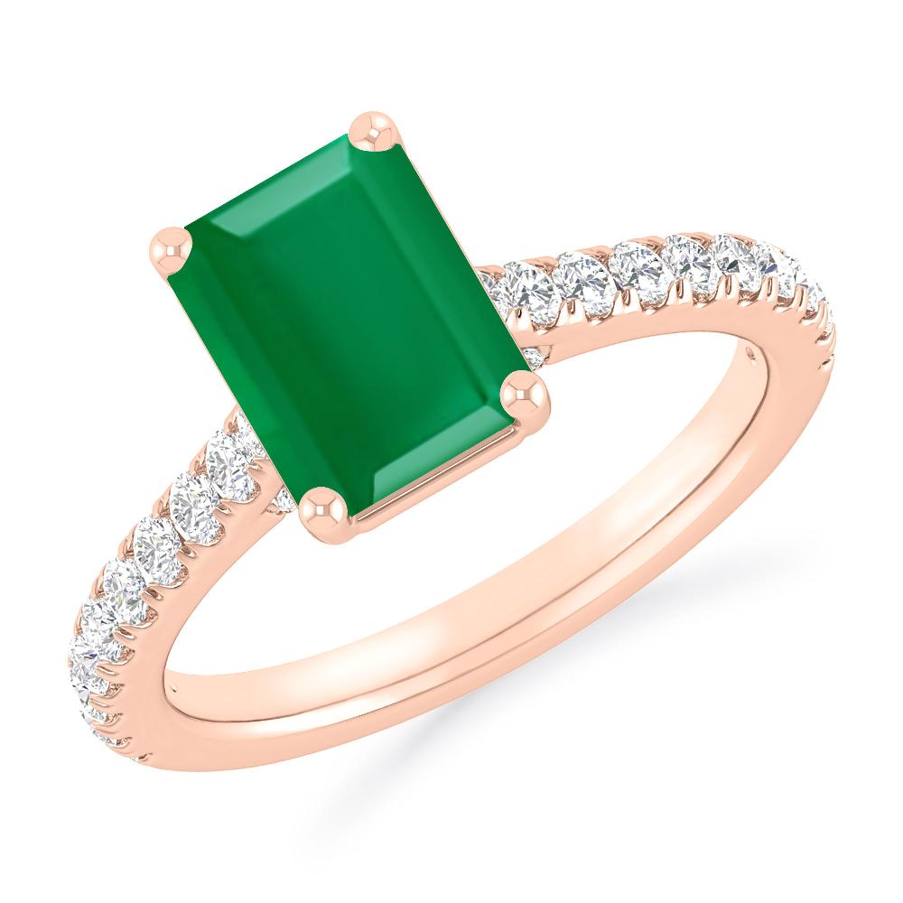 Rose Gold - Emerald